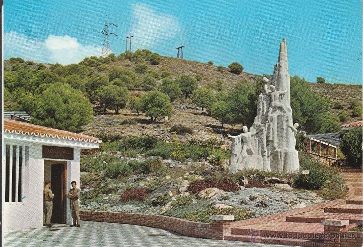Postales: N&ordm; 23291 POSTAL CUEVA DE NERJA MALAGA MONUMENTO A LOS DESCUBRIDORES