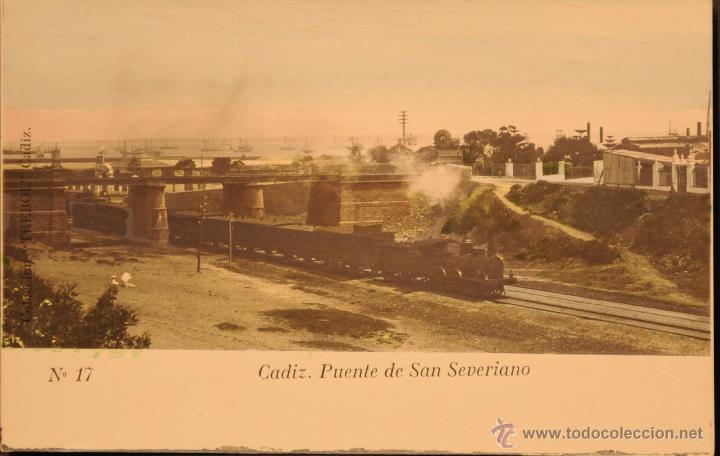 Cartoline: CADIZ - PUENTE DE SAN SEVERIANO - FOTOGRAFIA IMPRESA SIN CIRCULAR Y DORSO SIN DIVIDIR