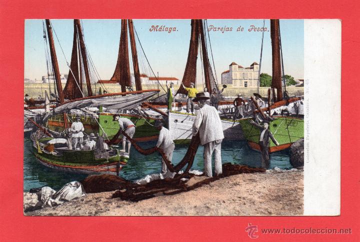 Postales: malaga. parejas de pesca. 3003Sin circular purguer