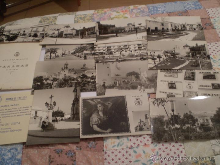 Postales: ALBUM DE 14 POSTALES FOTOGRAFICAS.AYUNTAMIENTO DE PARADAS.SEVILLA.A&Ntilde;OS 60.