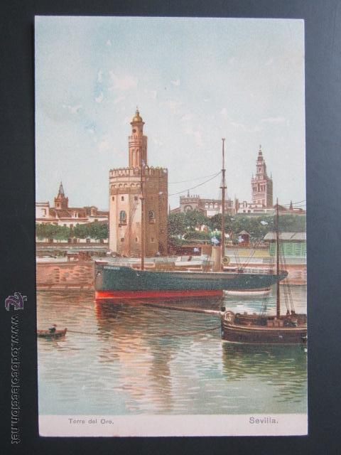 Postales: POSTAL SEVILLA. TORRE DEL ORO. - Foto 1