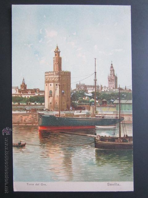 Postales: POSTAL SEVILLA. TORRE DEL ORO. - Foto 1