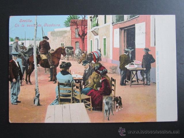 Postales: POSTAL SEVILLA. EN LA VENTA DE GUADAIRA. - Foto 1