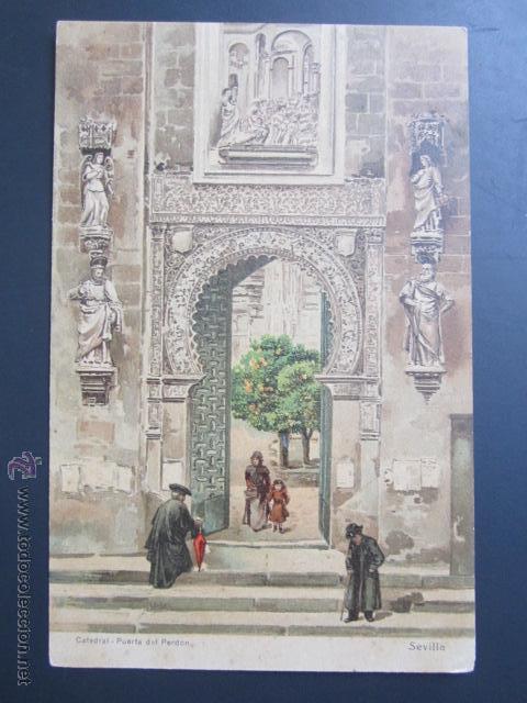 Postales: POSTAL SEVILLA. PUERTA DEL PERDON. - Foto 1