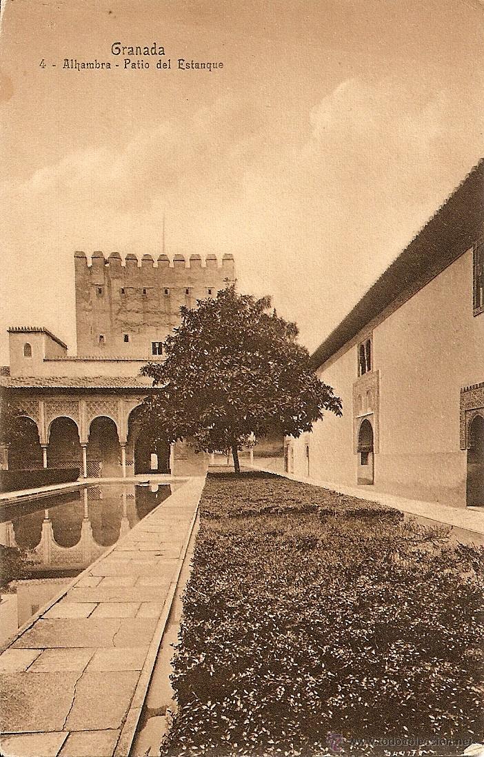 Postales: GRANADA - ALHAMBRA-PATIO DEL ESTANQUE - Foto 1