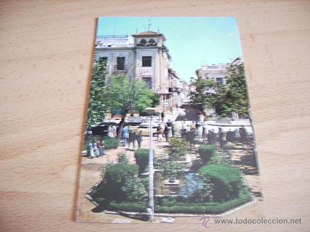 Postales: PE&Ntilde;ARROYA PUEBLONUEVO  ( CORDOBA )  JARDINES DE LA PLAZA DE SANTA BARBARA Y CALLE GENERAL MOLA