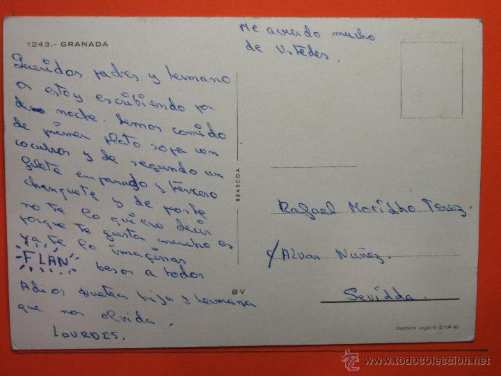 Postales: POSTAL - GRANADA -  - BEASCOAS - CIRCULADA - Foto 2