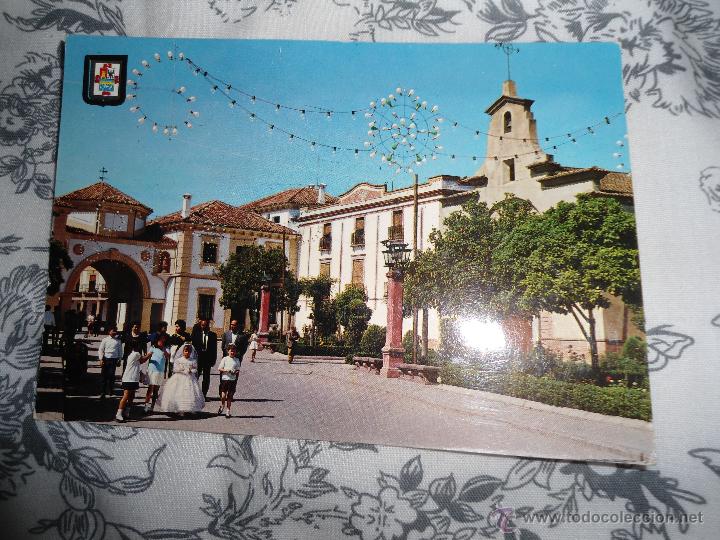 Postales: ANTIGUA POSTAL JAEN - ANDUJAR - UN RINCON DE LA PLAZA DE ESPA&Ntilde;A - ESCUDO DE ORO