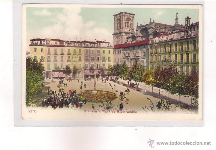 Postales: POSTAL DE GRANADA  - PLAZA DE BIBARRAMBLA - Foto 1