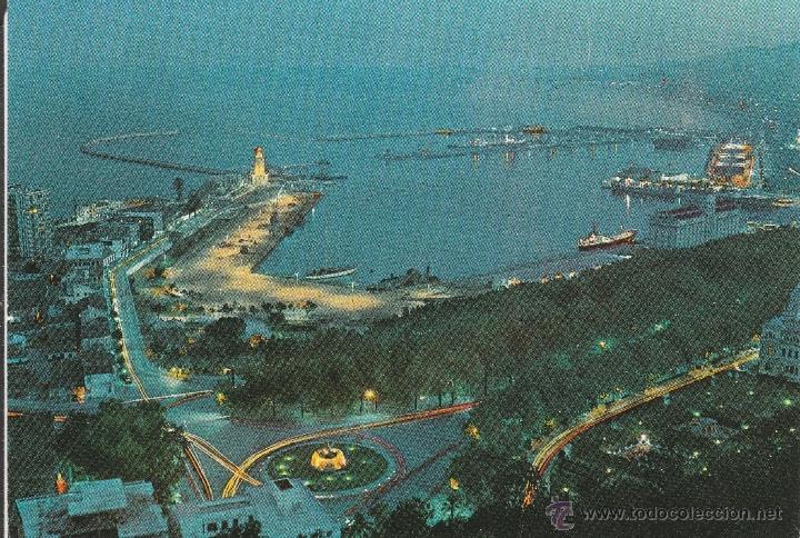 Postales: N&ordm; 25400 POSTAL MALAGA VISTA GENERAL DEL PUERTO
