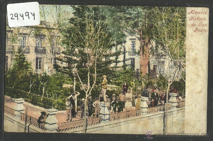 Postales: ALMERIA - GLORIETA DE SAN PEDRO - REVERSO SIN DIVIDIR - P&Uuml;RGER & CO 2457 - (29494)