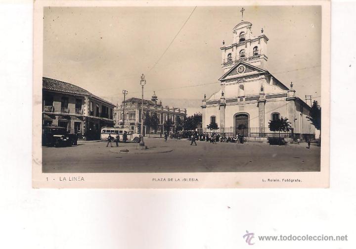 Cartes Postales: POSTAL DE LA LINEA  - PLAZA DE LA IGLESIA -