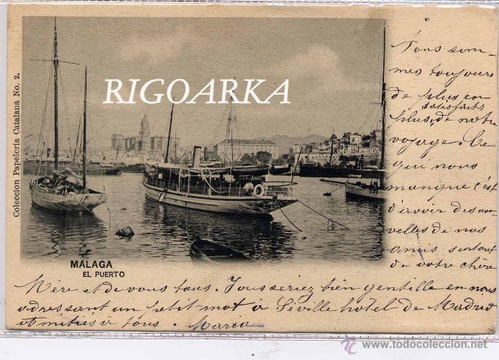 Postales: M&Aacute;LAGA.- EL PUERTO.