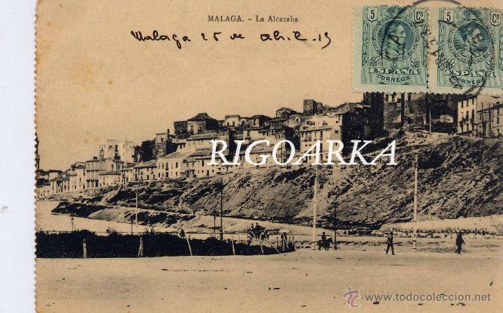 Postales: M&Aacute;LAGA.- LA ALCAZABA