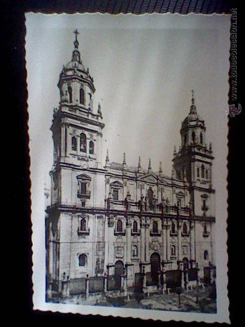 Postales: FACHADA CATEDRAL JAEN   ESCRITA N&ordm; 47  *b33 ED ARRIBAS