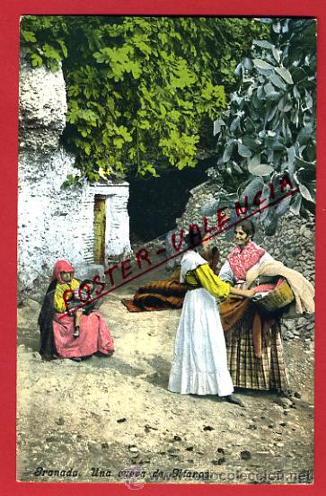 Postales: POSTAL GRANADA, UNA CUEVA DE GITANOS, P97858 - Foto 1