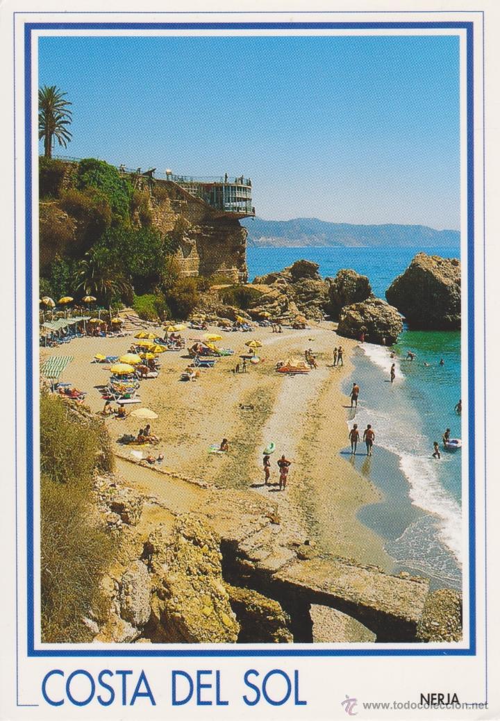 Postales: (024) NERJA. PLAYA Y BALCON DE EUROPA - Foto 1