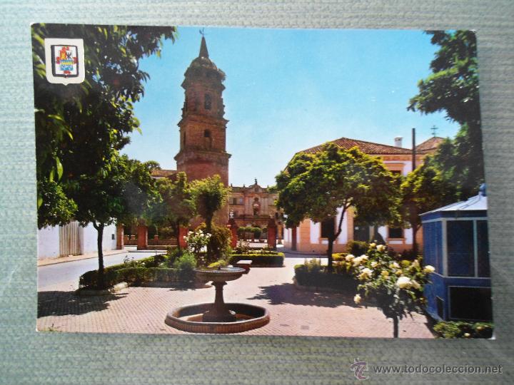 Postales: ANTIGUA POSTAL JAEN - ANDUJAR - UNA VISTA DE LA PLAZA DE ESPA&Ntilde;A - N&ordm;6 - ESCUDO DE ORO FISA