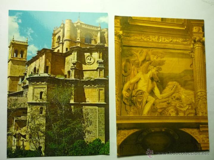 Postales: lote postales granada.-iglesia s.jeronimo y retablo