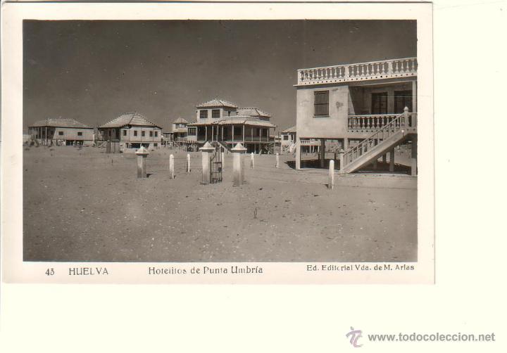 Postales: HUELVA.- HOTELITOS DE PUNTA UMBR&Iacute;A