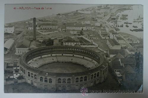 Postales: Antigua postal fotogr&aacute;fica. N&ordm; 41 - MALAGA - Plaza de Toros (La Malagueta) Andr&eacute;s Fabert. Edit.
