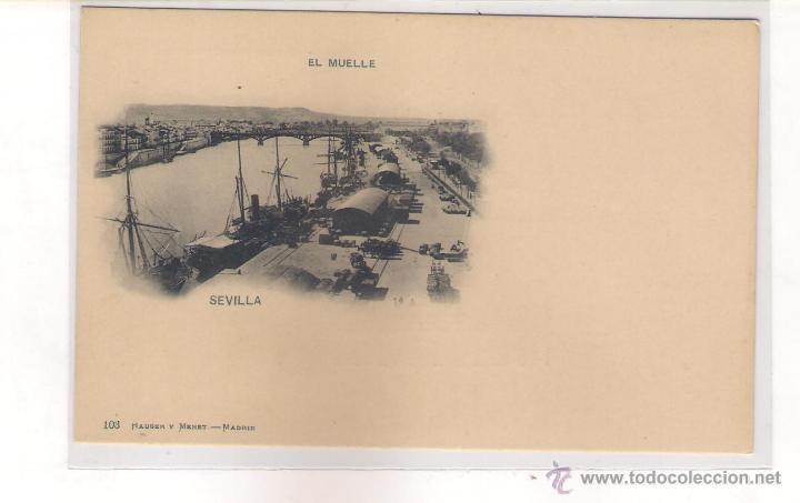 Postales: POSTAL DE EL MUELLE  SEVILLA . - Foto 1
