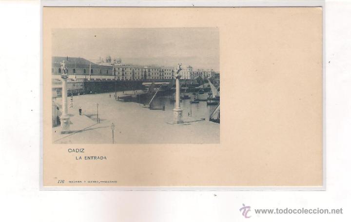 Postales: POSTAL DE C&Aacute;DIZ LA ENTRADA . - Foto 1