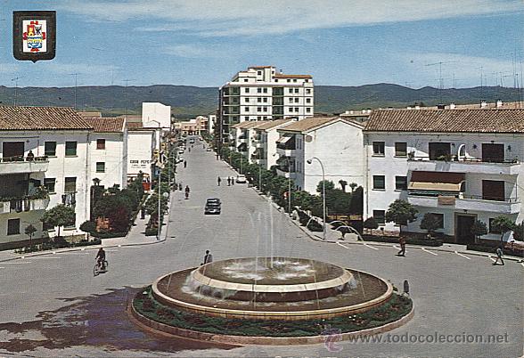 Postales: X113208 ANDALUCIA JAEN CAMPINA ANDUJAR FUENTE LUMINOSA EN LA AVENIDA ALONSO VEGA
