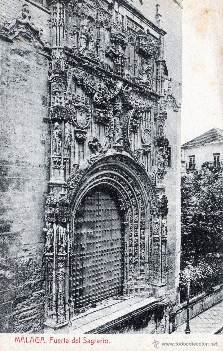 Postales: M&Aacute;LAGA- PUERTA DEL SAGRARIO-THOMAS-- - Foto 1