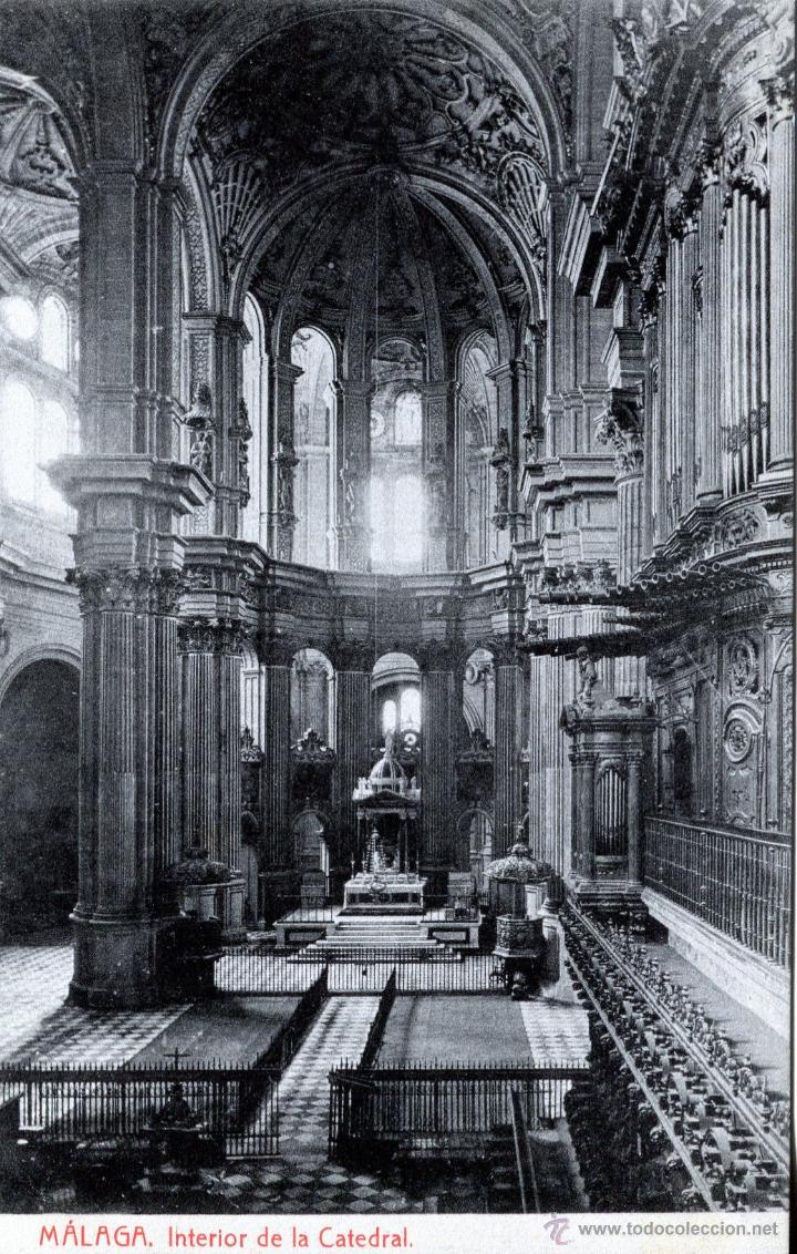 Postales: M&Aacute;LAGA-INTERIOR DE LA   CATEDRAL-THOMAS-- - Foto 1