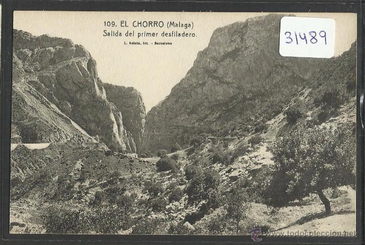 Postales: EL CHORRO - MALAGA - 109 - SALIDA DEL PRIMER DESFILADERO - ROISIN - (31489)
