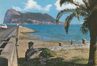 Postales: LA LINEA DE LA CONCEPCION - EL PE&Ntilde;ON DE GIBRALTAR - N&ordm; 4 -ED. GARCIA GARRABELLA - A&Ntilde;O 1963 - ESCRITA