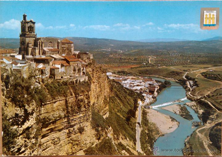 Postales: ARCOS DE LA FRONTERA - VISTA DE LA PE&Ntilde;A