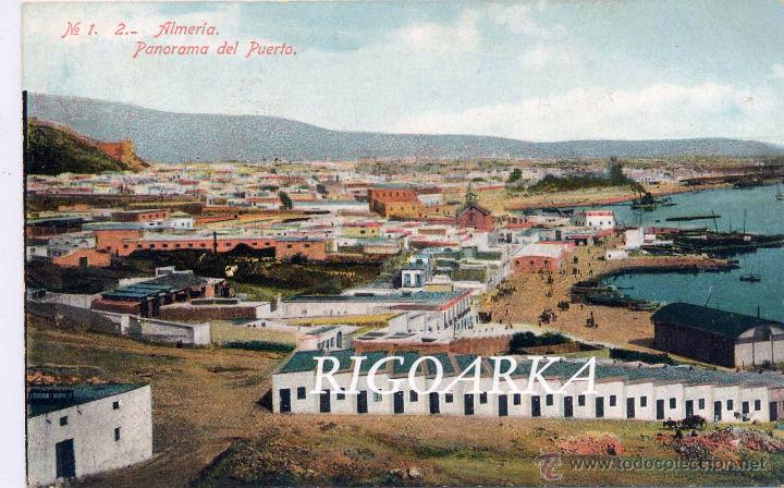 Postales: ALMER&Iacute;A.- PANORAMA DEL PUERTO