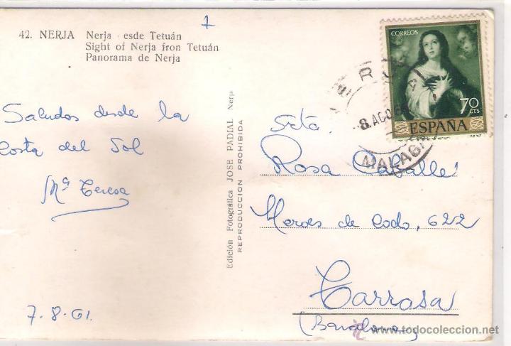 Postales: POSTAL DE NERJA  - NERJA DESDE TETUAN - - Foto 2