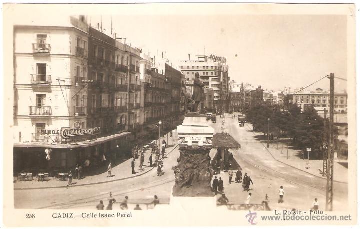 Postales: CADIZ CALLE ISAAC PERAL - Foto 1