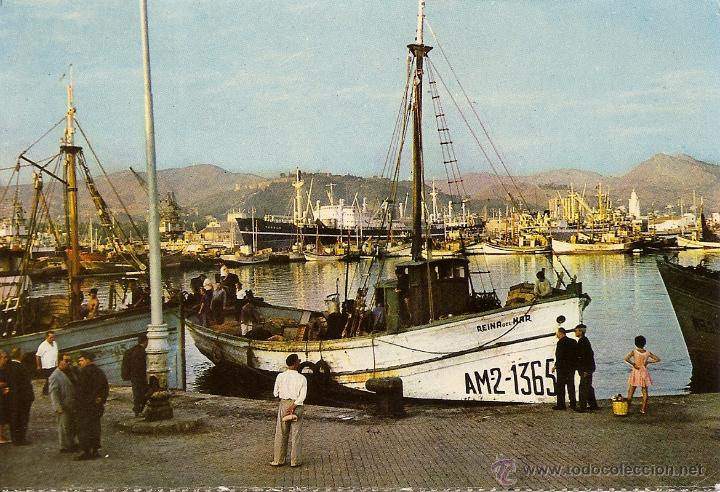 Cartoline: POSTAL, M&Aacute;LAGA, PUERTO,  SIN CIRCULAR