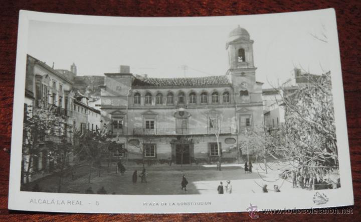 Postales: FOTO POSTAL DE ALCALA LA REAL, N. 5, PLAZA DE LA CONSTITUCION, NO CIRCULADA.