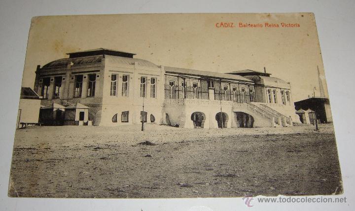 Postales: Postal Fotogr&aacute;fica Antigua &middot; Balneario Reina Victoria &middot; C&aacute;diz &middot; ca. 1912-1920