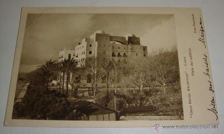 Postales: Postal Antigua &middot; Gran Hotel Atl&aacute;ntico &middot; C&aacute;diz &middot; ca. 1900&ndash;1920