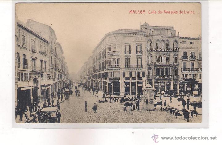 Postales: POSTAL DE MALAGA - CALLE DEL MARQUES DE LARIOS -