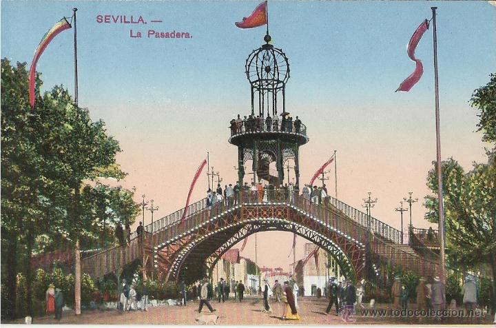 Postales: POSTAL ANTIGUA DE SEVILLA LA PASADERA - Foto 1