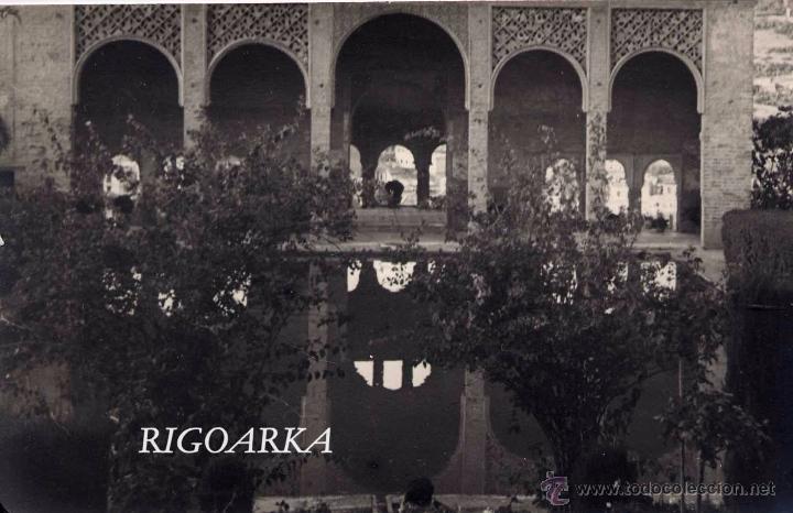 Postales: GRANADA.- TORRE LAS DAMAS (ALHAMBRA)- A&Ntilde;O 1947 FOTOGRAF&Iacute;A