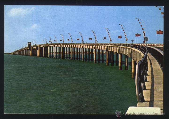 Postales: A-1715- CADIZ. PUENTE JOS&Eacute; LE&Oacute;N DE CARRANZA