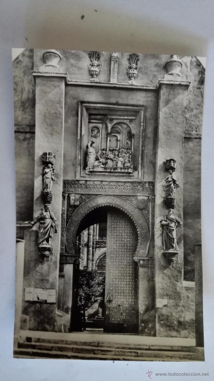 Postales: SEVILLA - CATEDRAL, PUERTA DEL PERDON - Foto 1