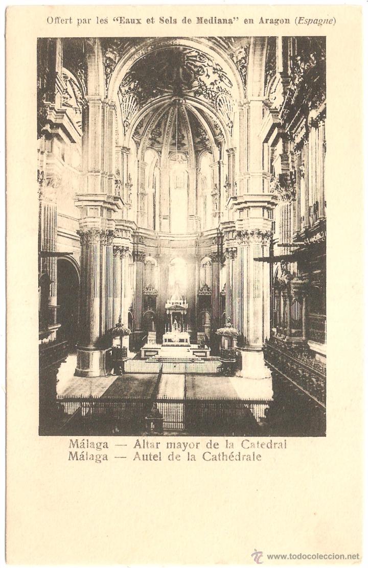 Postales: MALAGA ALTAR MAYOR DE LA CATEDRAL