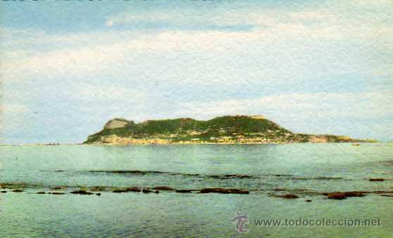 Postales: EL PE&Ntilde;&Oacute;N DE GIBRALTAR SERIE D-158 ESCRITA SIN CIRCULAR