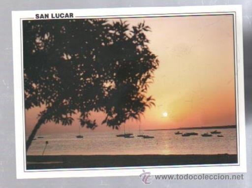 Postcards: TARJETA POSTAL DE SANLUCAR DE BARRAMEDA, CADIZ - PUESTA DE SOL. 601. ARRIBAS