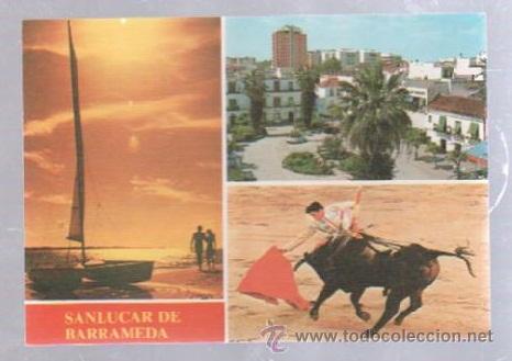 Postcards: TARJETA POSTAL DE SANLUCAR DE BARRAMEDA, CADIZ - VARIAS VISTAS. 64. ARRIBAS
