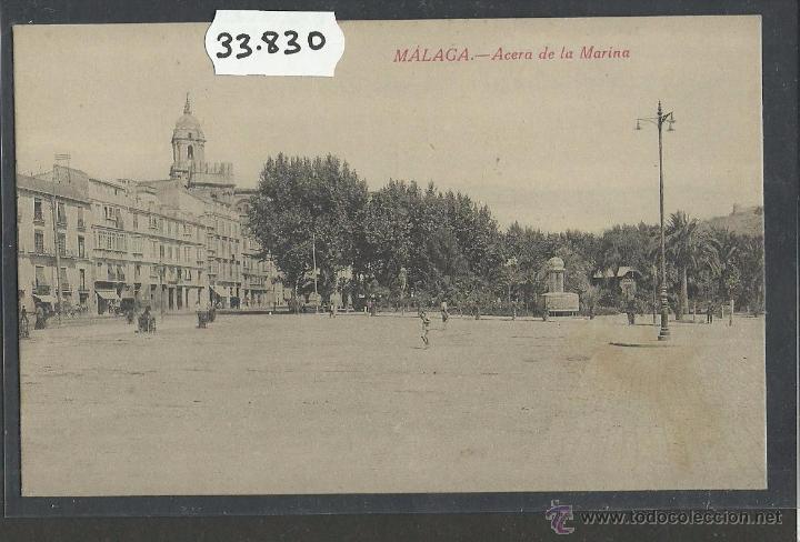Postales: MALAGA - ACERA DE LA MARINA - ED&middot; RAFAEL TOVAL - (33830)